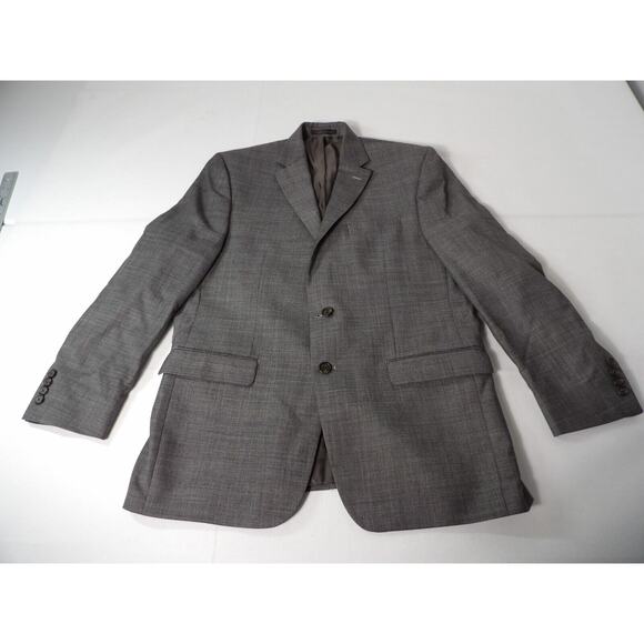 Lauren Ralph Lauren 42R Wool Blazer Grey Mens Career Sport Coat Suit Jacket - Picture 15 of 16